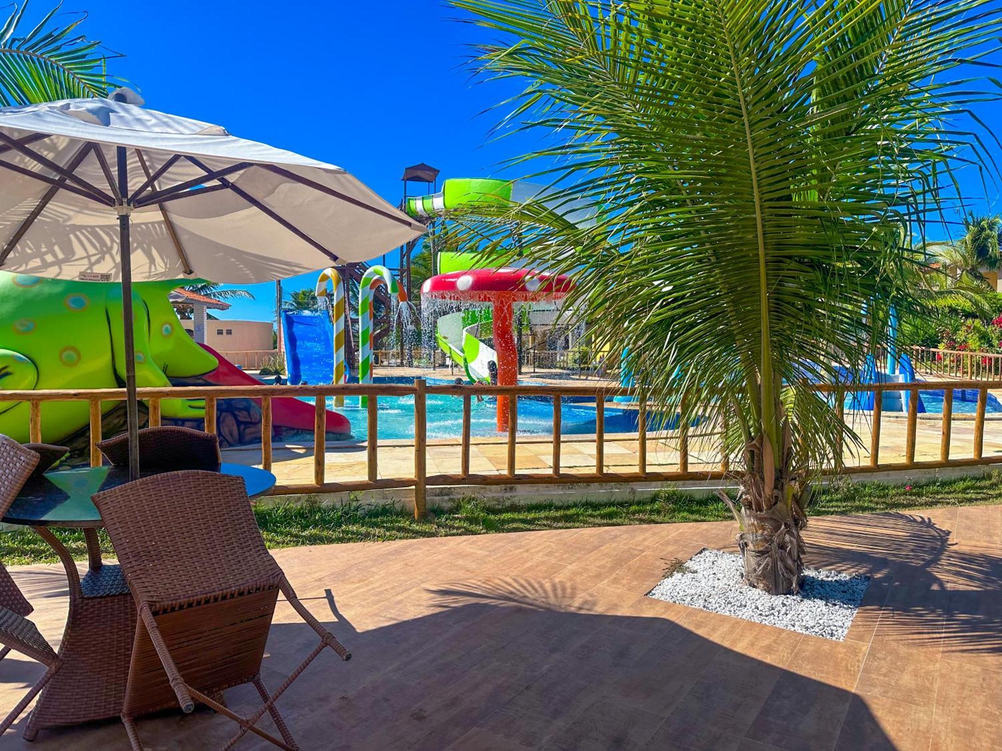 Jangadeiro Praia Hotel Resort - Parque Aquatico E Pe Na Areia Aquiraz Exterior foto